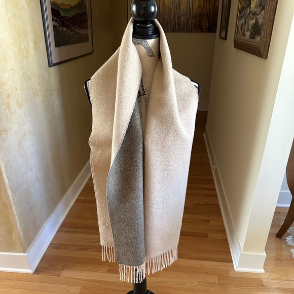 100% Baby Alpaca Wool Scarf Made in Peru Camel Green - Picture 1 of 15